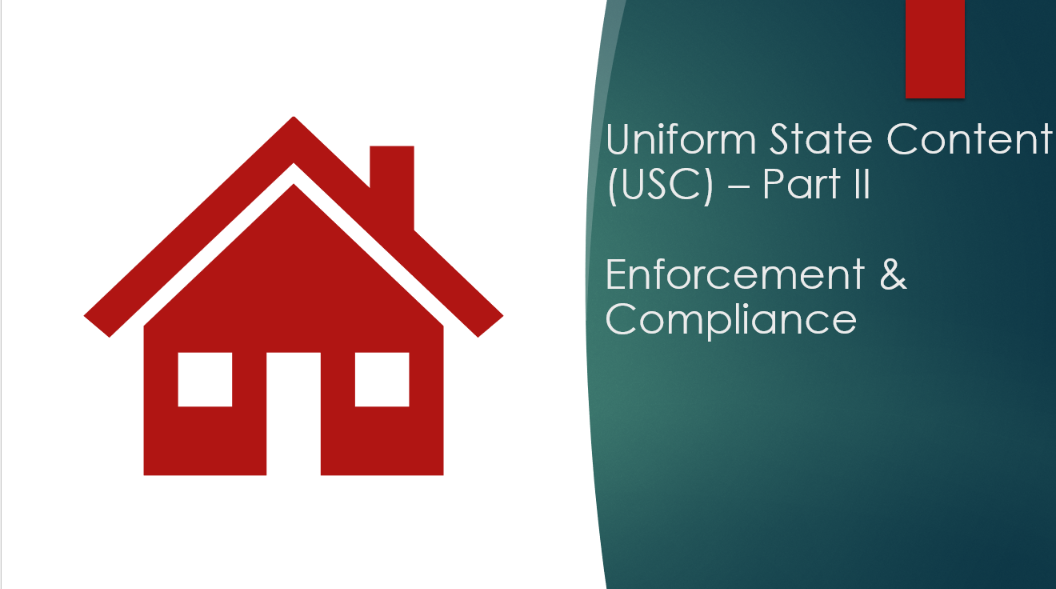 USC Part II – Enforcement & Compliance